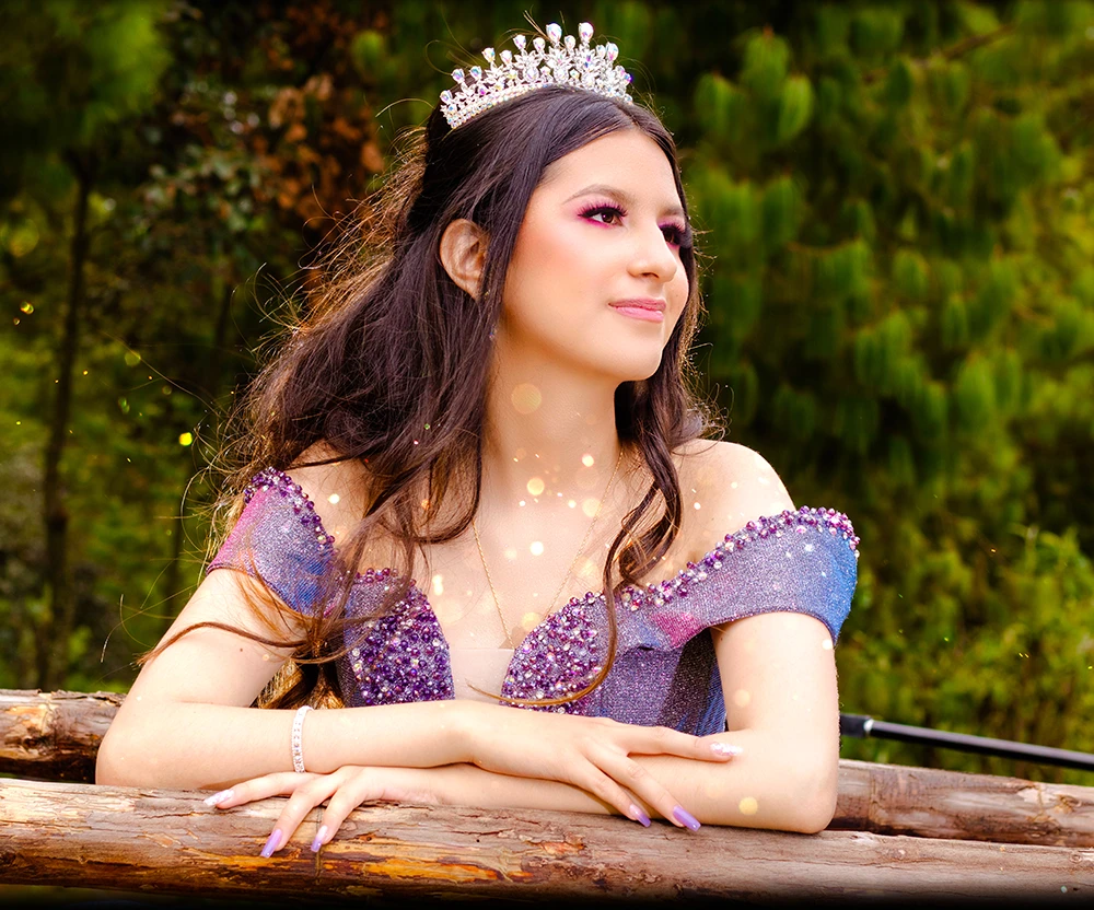 Fotografía artística de quinceañera